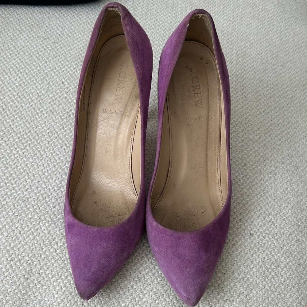 J. Crew Women's Violet Suede Heels